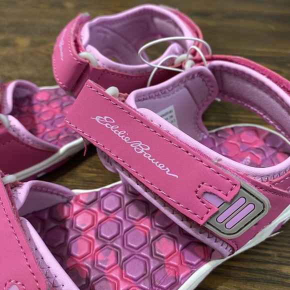 Eddie Bauer Girls Sandal Size 2 M Cascadia Hot Pink Sling Back NWOB - Picture 3 of 7